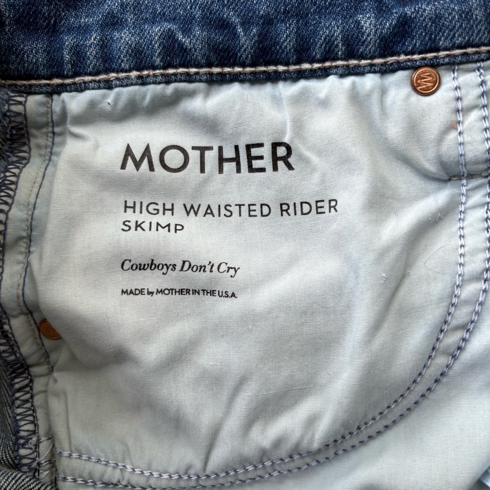 Mother High Waisted Rider Skimp Jeans Size 31 - Picture 9 of 11